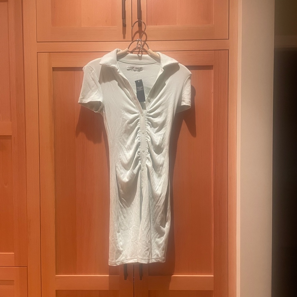 Abercrombie & Fitch Pastel Green Ribbed Dress